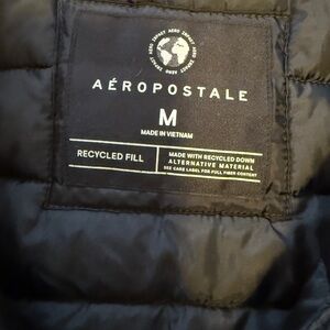 Aeropostale Midnight Black Quilted Jacket